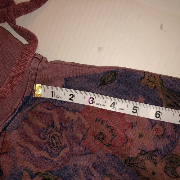 Womens Autumn Loose Fitting Printed Floral Patchwork Hooded Cotton Dress - Picture 15 of 16